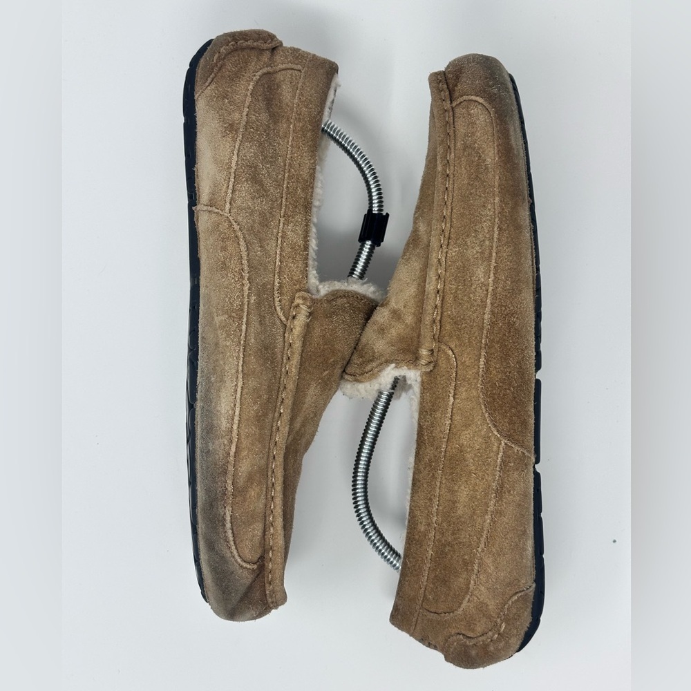 Men's UGG Brown Suede Loafers size 12 - Picture 8 of 9